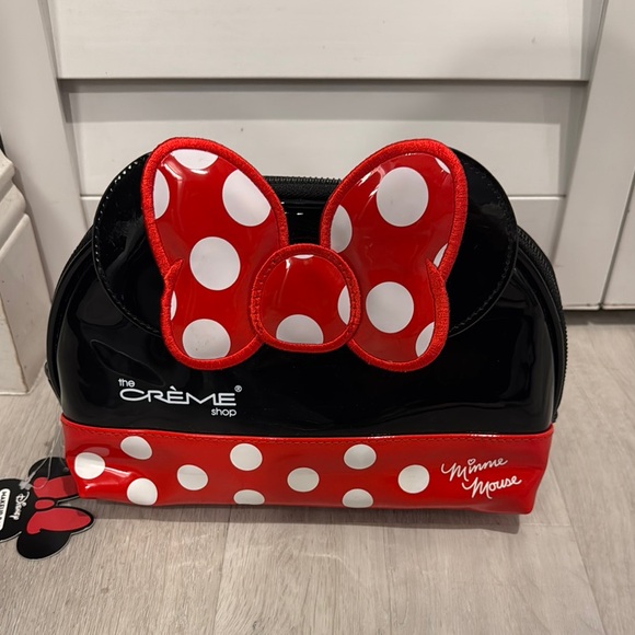 Disney Other - Disney Red and Black Minnie Mouse Makeup Bag